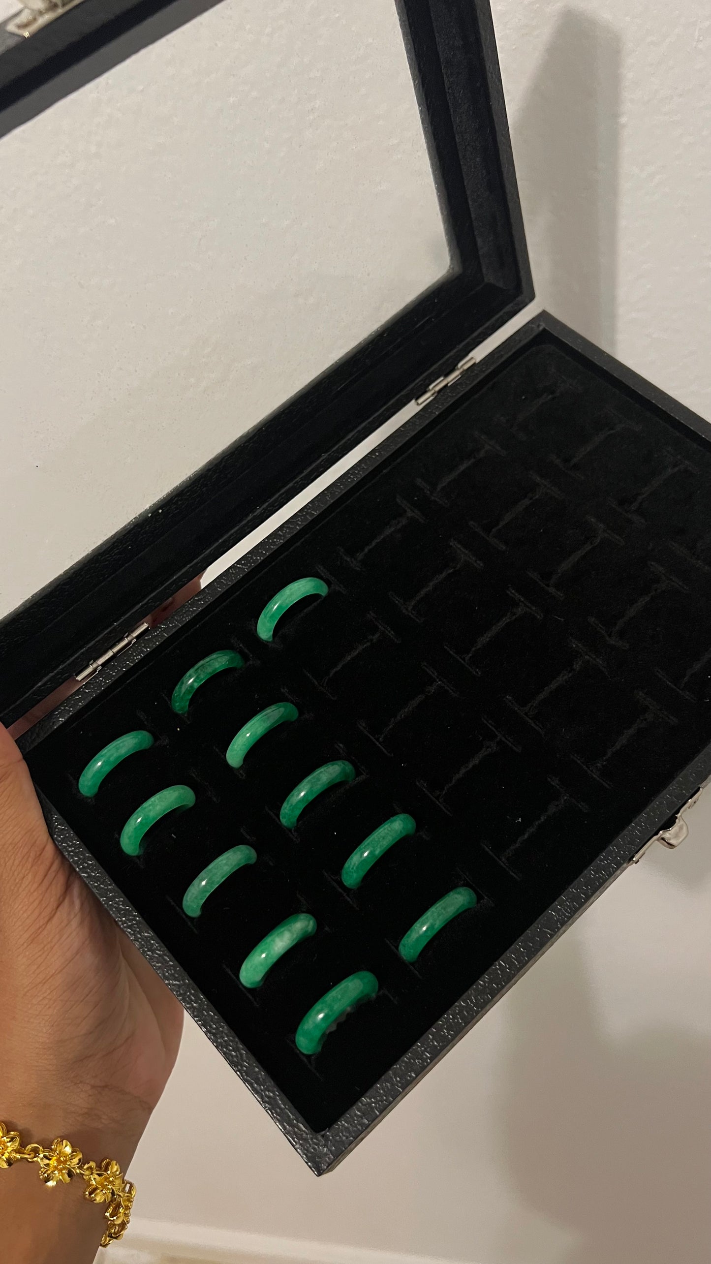 Green jade ring