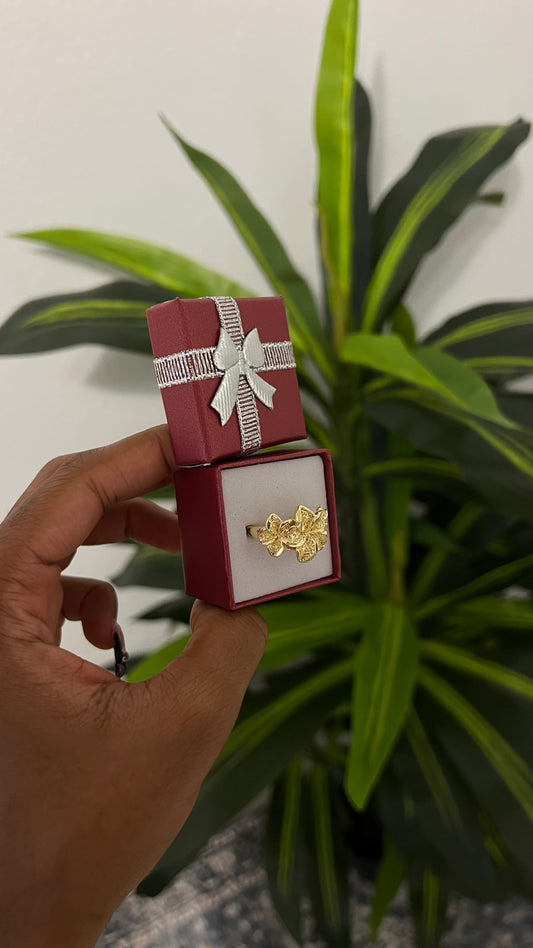 3d flower ring