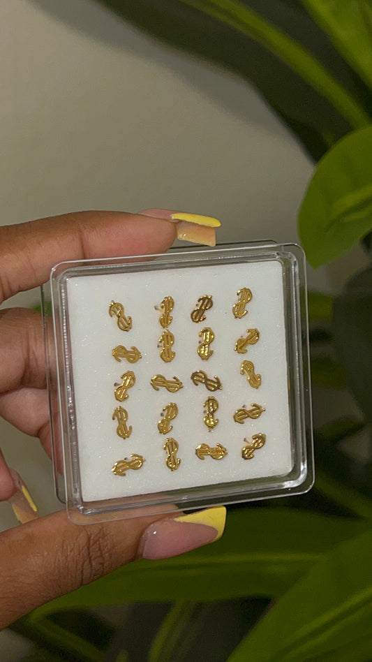 gold $ Nose stud