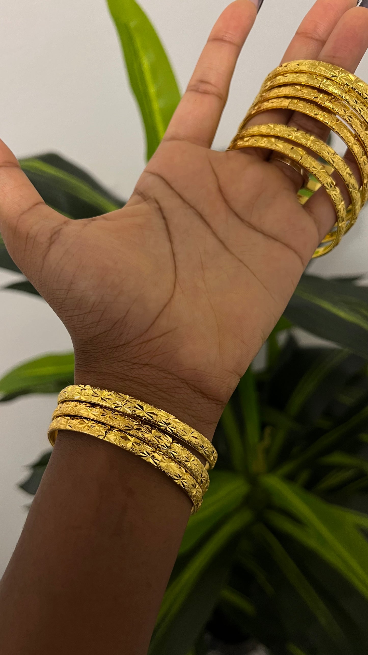 24k thin bangles (4 pack)