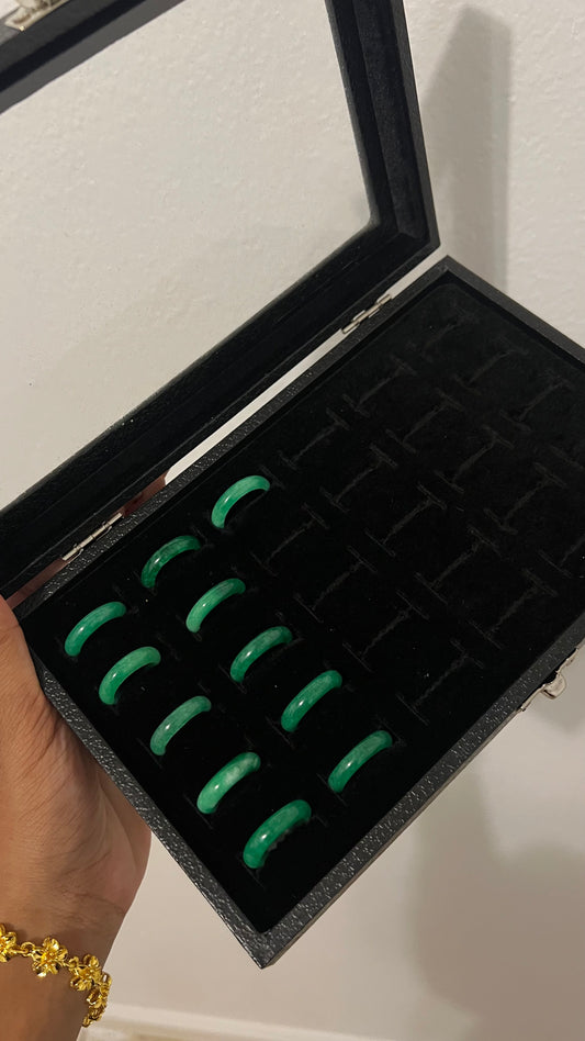 Green jade ring